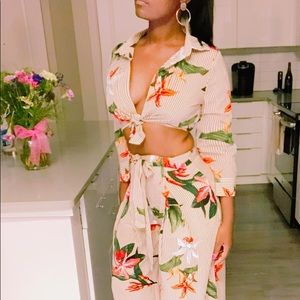 Flower Pants Set